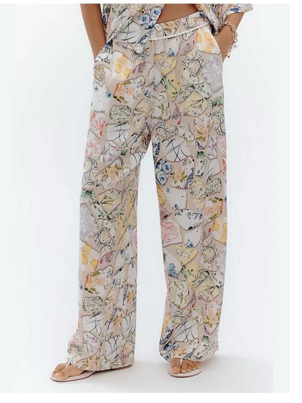 Maeve The Brooklin Wide Leg Pull On Pants Printed Edition
